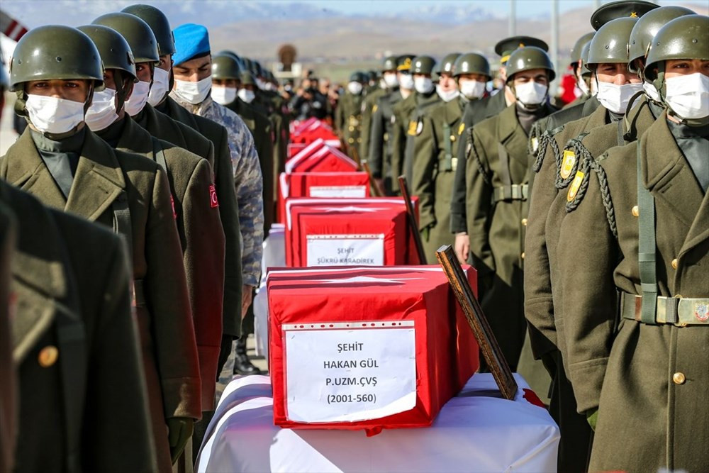 11 şehit Elazığ'dan törenle uğurlandı