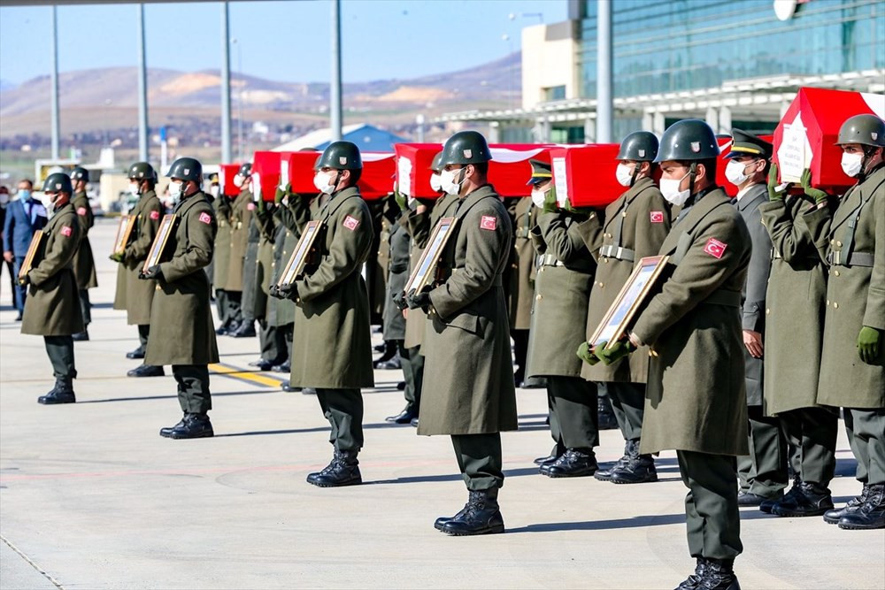 11 şehit Elazığ'dan törenle uğurlandı