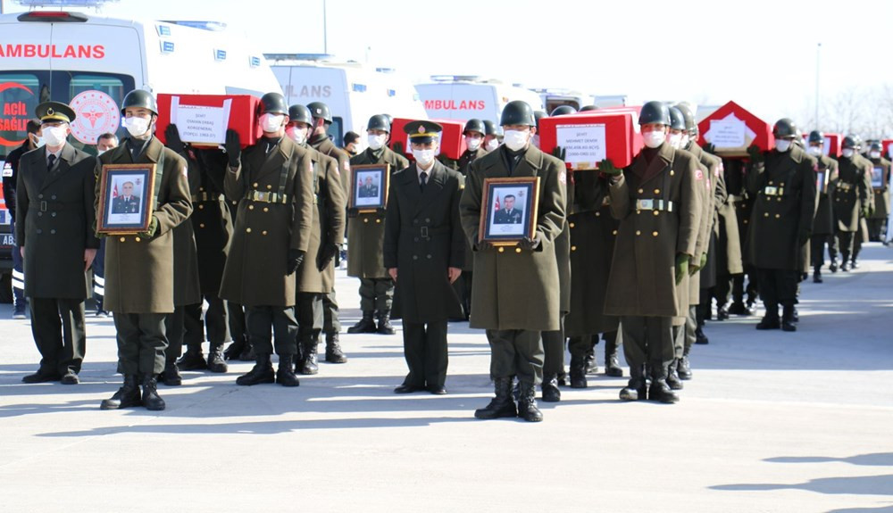 11 şehit Elazığ'dan törenle uğurlandı