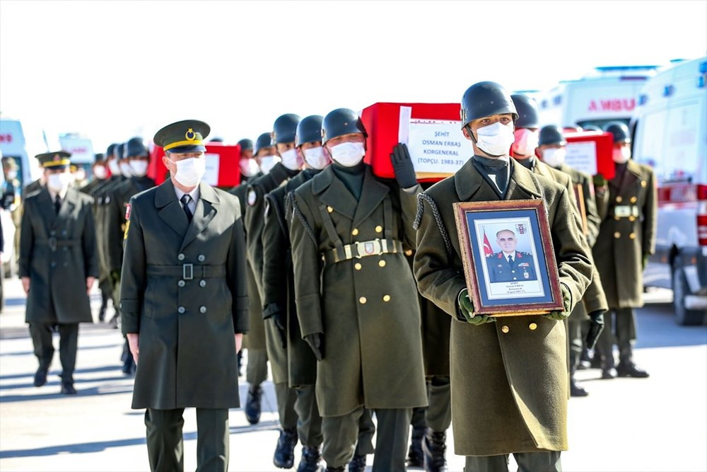 11 şehit Elazığ'dan törenle uğurlandı