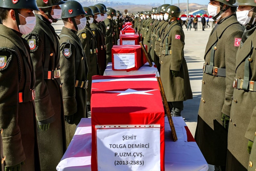 11 şehit Elazığ'dan törenle uğurlandı