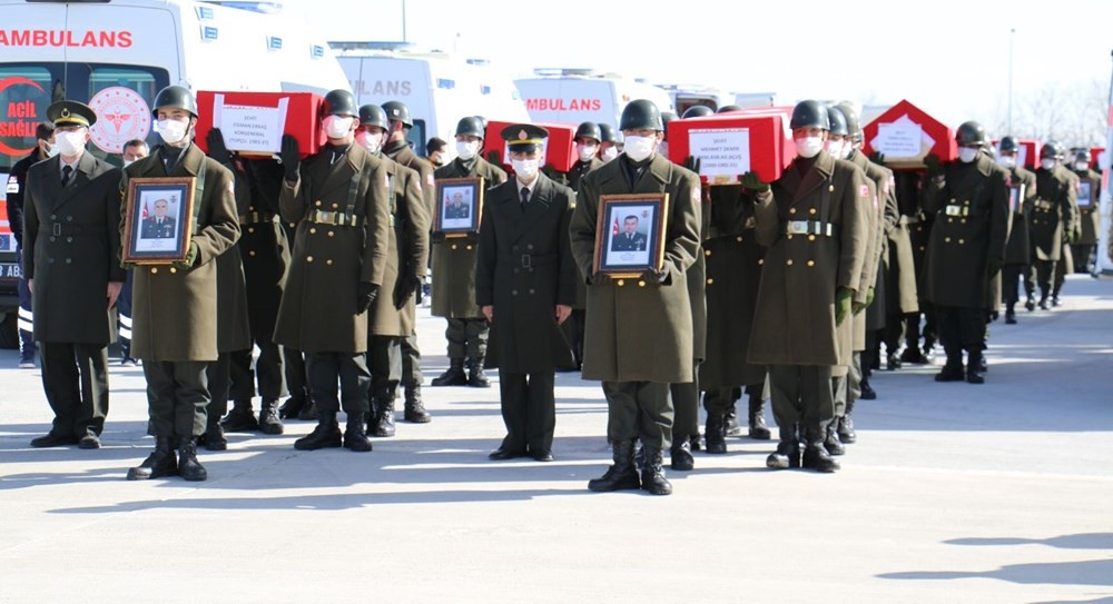 11 şehit Elazığ'dan törenle uğurlandı