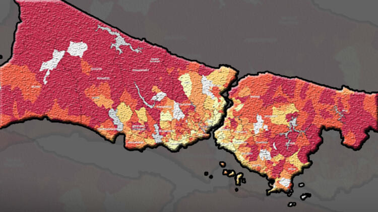 İstanbul'da ilçe ilçe son durum! Sokaklar kıpkırmızı