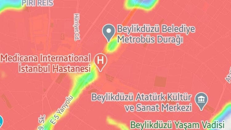 İstanbul'da ilçe ilçe son durum! Sokaklar kıpkırmızı