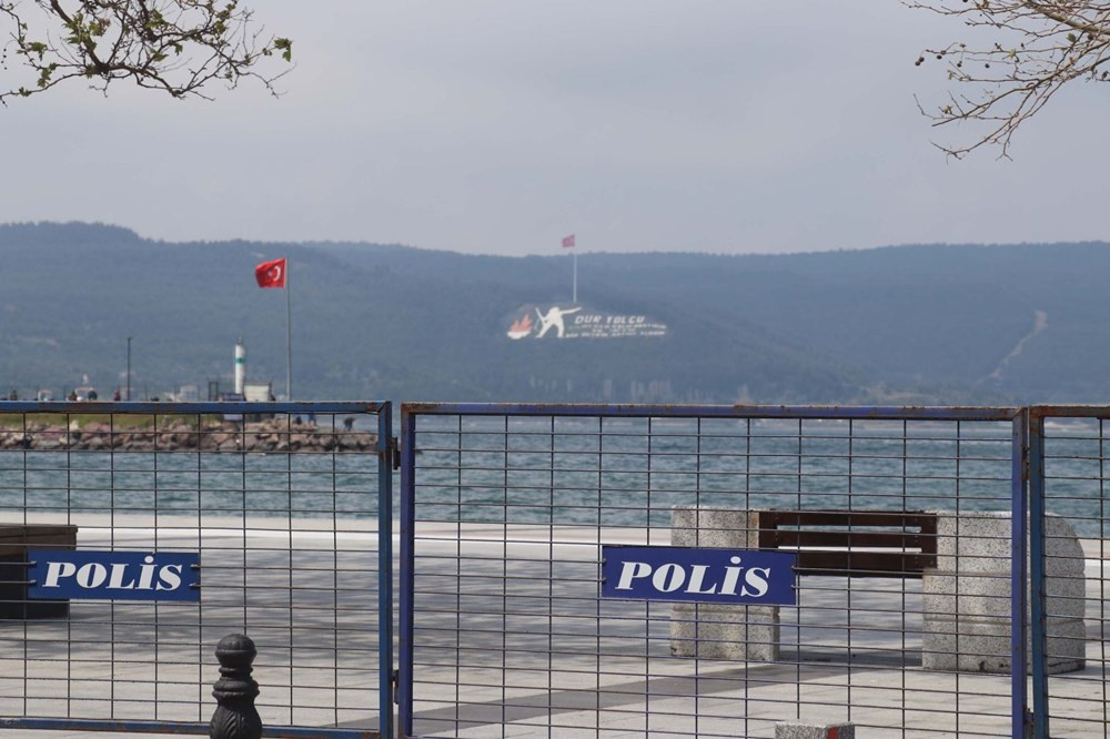 Çanakkale'de sahil ve parklar halka kapatıldı