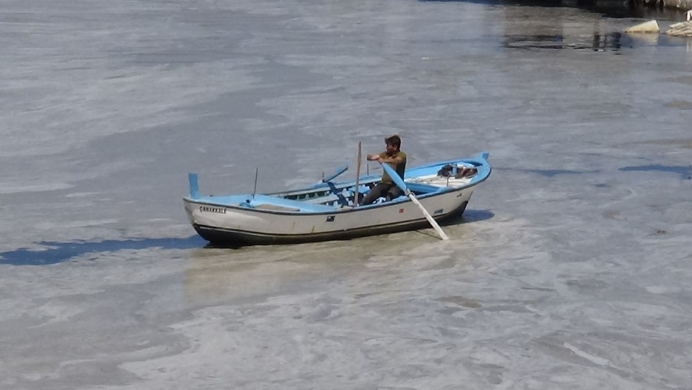 Çanakkale Boğazı'ndan sonra Sarıçay da müsilaj ile kaplandı