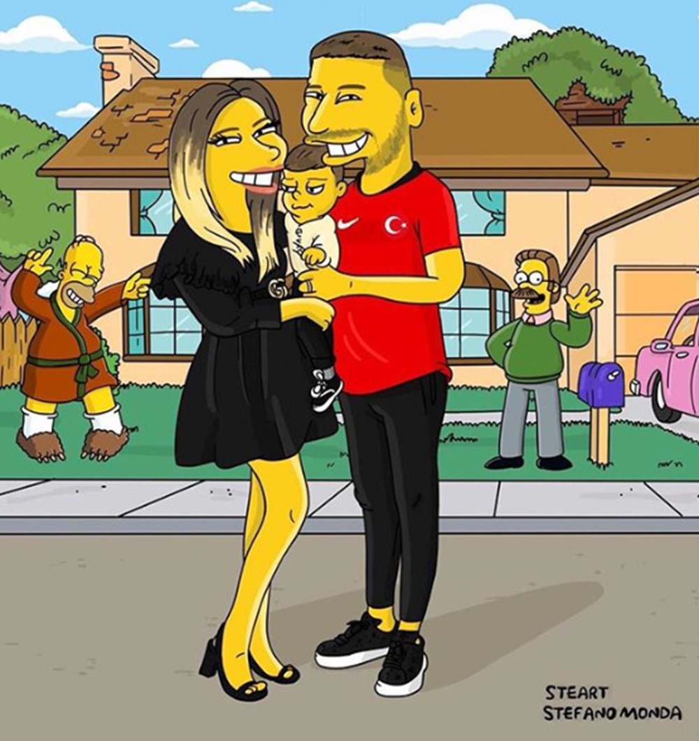 Burak Yılmaz'ın Simpsons karakteri