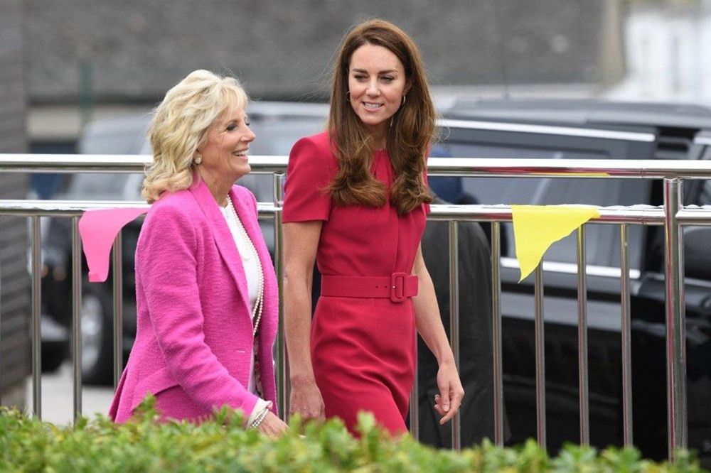 Jill Biden ve Cambridge Düşesi Kate Middleton buluştu