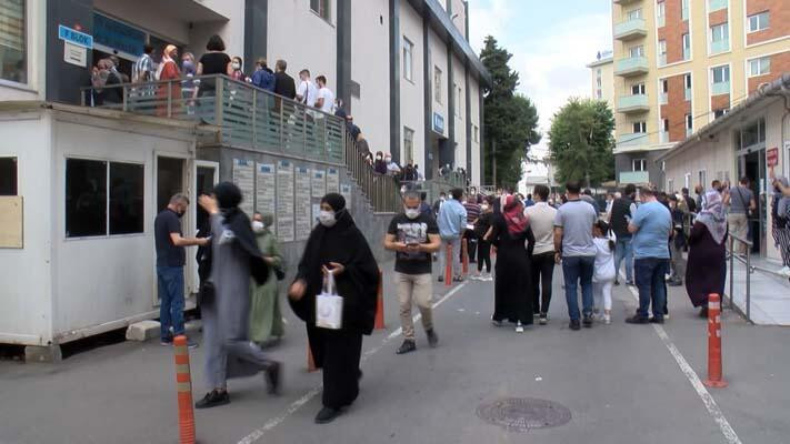 İstanbul'daki hastanelerde sevindiren kuyruk