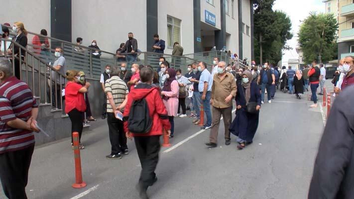 İstanbul'daki hastanelerde sevindiren kuyruk