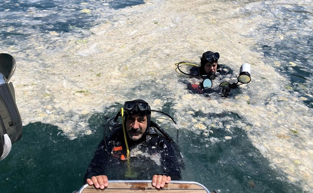 Marmara Denizi'nin dibindeki müsilaj görüntülendi!