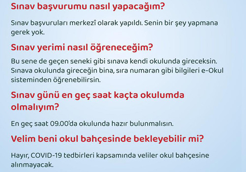 MEB, LGS'ye ilişkin merak edilen soruları yanıtladı