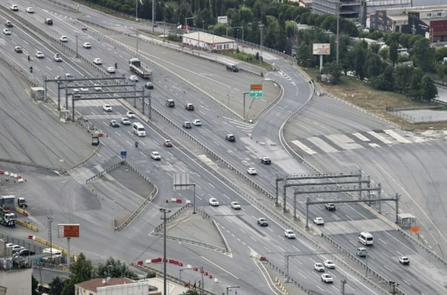 İstanbul'da helikopterli trafik denetimi