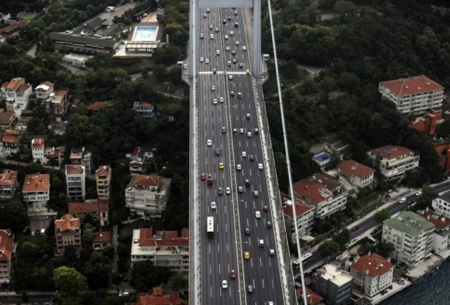 İstanbul'da helikopterli trafik denetimi