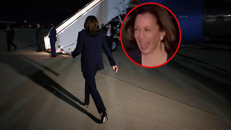 Kamala Harris'in kahkahası olay yarattı!