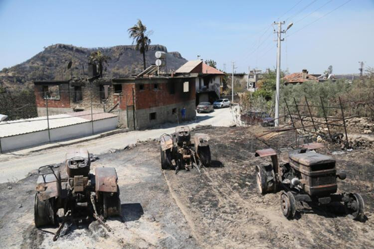 Yangında 'kırmızı çarpı' detayı: Tek tek işaretlendi!