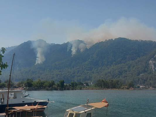 Marmaris'te alevler Delikliyol'a sıçradı!