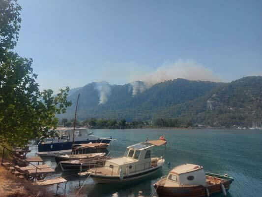 Marmaris'te alevler Delikliyol'a sıçradı!