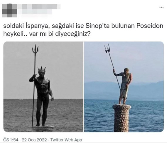 Sosyal medyanın son hedefi: Sinop'un 'Poseidon heykeli'