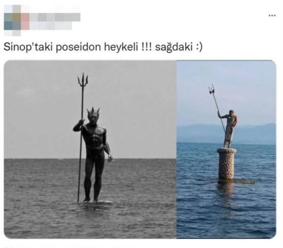 Sosyal medyanın son hedefi: Sinop'un 'Poseidon heykeli'