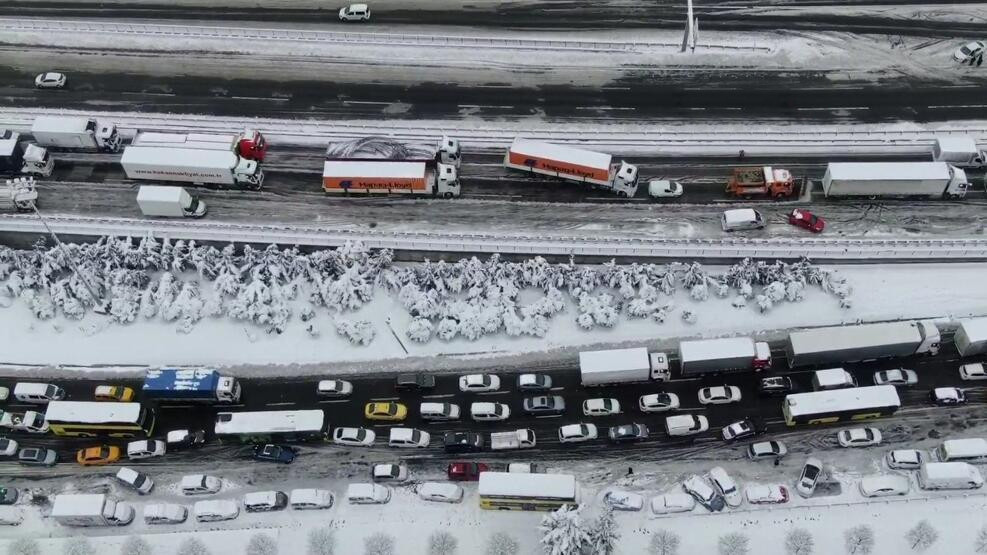 İstanbul'da kabus havadan görüntülendi!