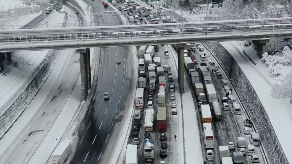 İstanbul'da kabus havadan görüntülendi!