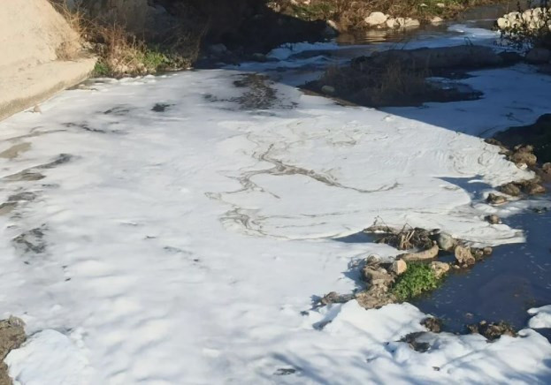 Amasya'da köpüren Tersakan Çayı'nda inceleme başlatıldı