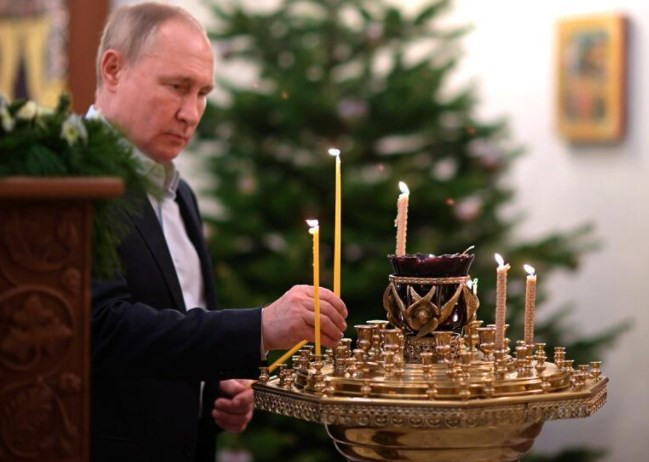 Putin, Ortodoksların Noel'ini kutladı