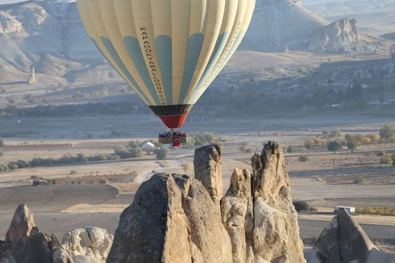  Balonlar Türk bayrakları ve Atatürk posterleriyle uçtu