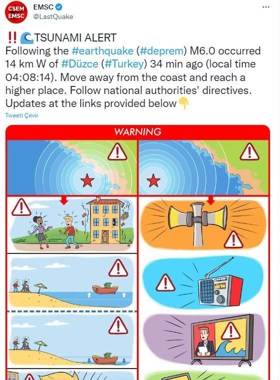 Düzce’deki deprem bütün dünyayı korkuttu: Tsunami uyarısı!