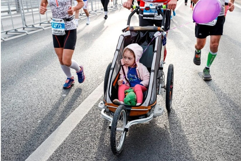 44. İstanbul Maratonu'ndan ilginç kareler