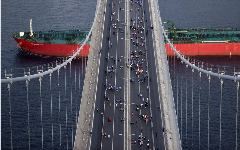 44. İstanbul Maratonu'ndan ilginç kareler