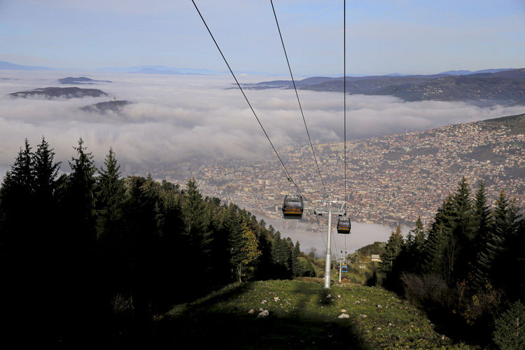 Saraybosna'da hava kirliliği gözle görülüyor