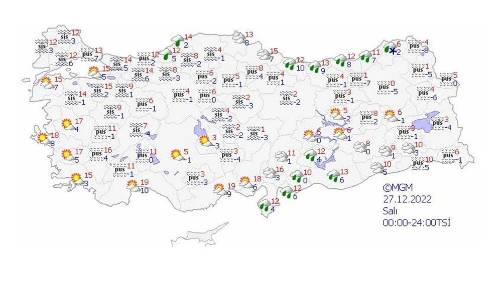 Meteoroloji'den 6 il için sarı kodlu uyarı