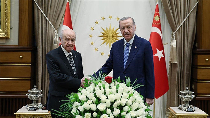 Cumhurbaşkanı Erdoğan, Bahçeli ile görüştü