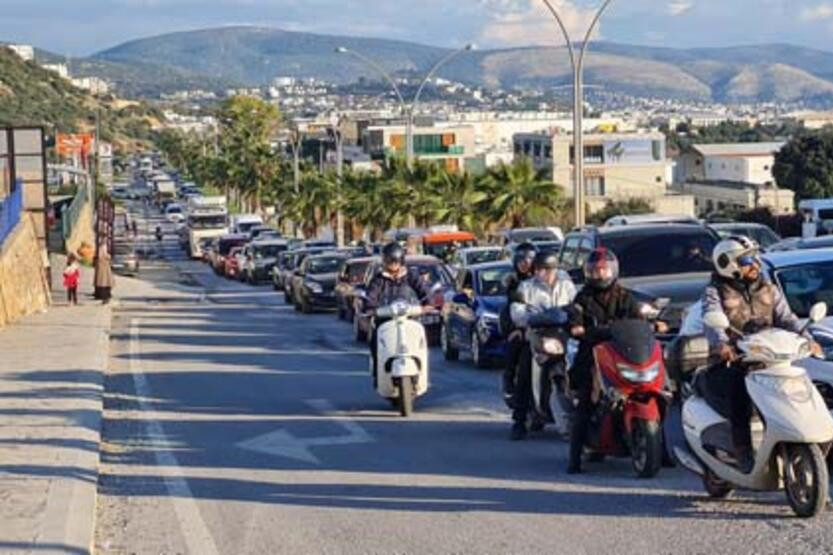 Binlerce araç giriş yaptı: Bodrum'da yılbaşı hareketliliği!