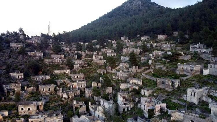 Unesco'nun listesindeki 'hayalet köy' havadan görüntülendi!