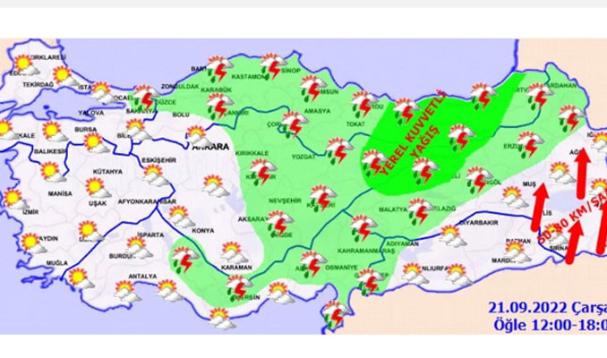 Dikkat! 17 il için sarı kodlu uyarı