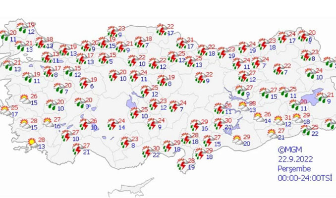 Dikkat! 17 il için sarı kodlu uyarı