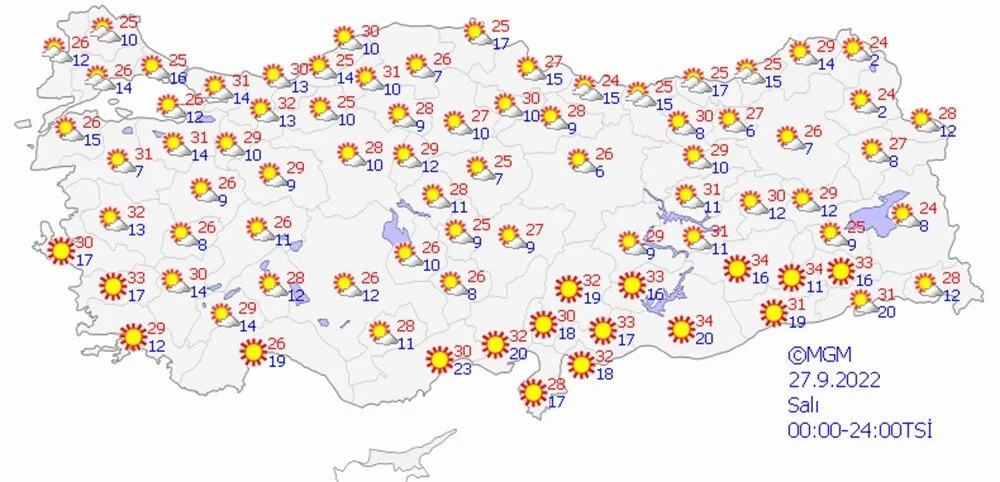 Serin hava gidiyor... Sıcaklıklar yükseliyor!