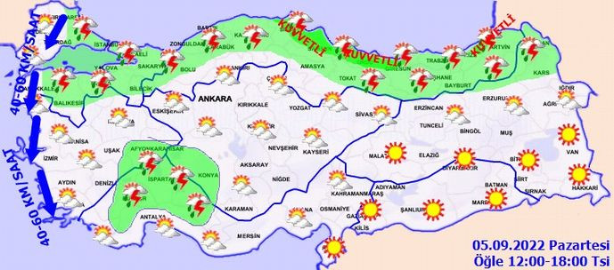 Meteoroloji'den sağanak, fırtına, sel uyarısı!