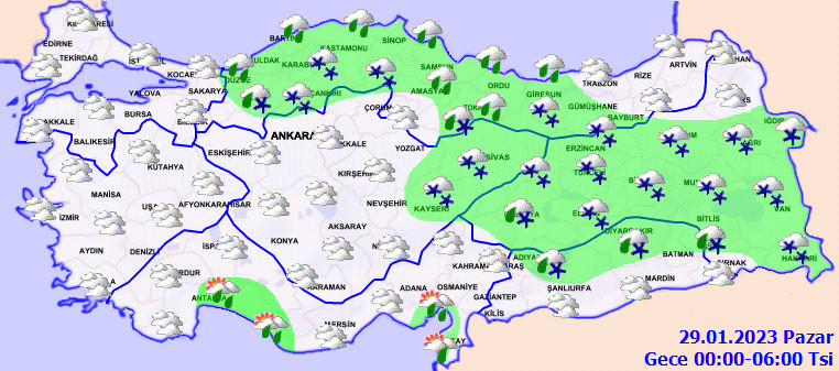 Meteoroloji'den 20 il için kar yağışı uyarısı