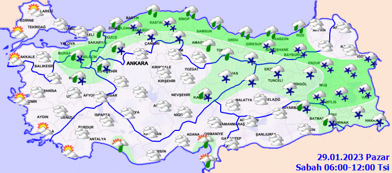 Meteoroloji'den 20 il için kar yağışı uyarısı