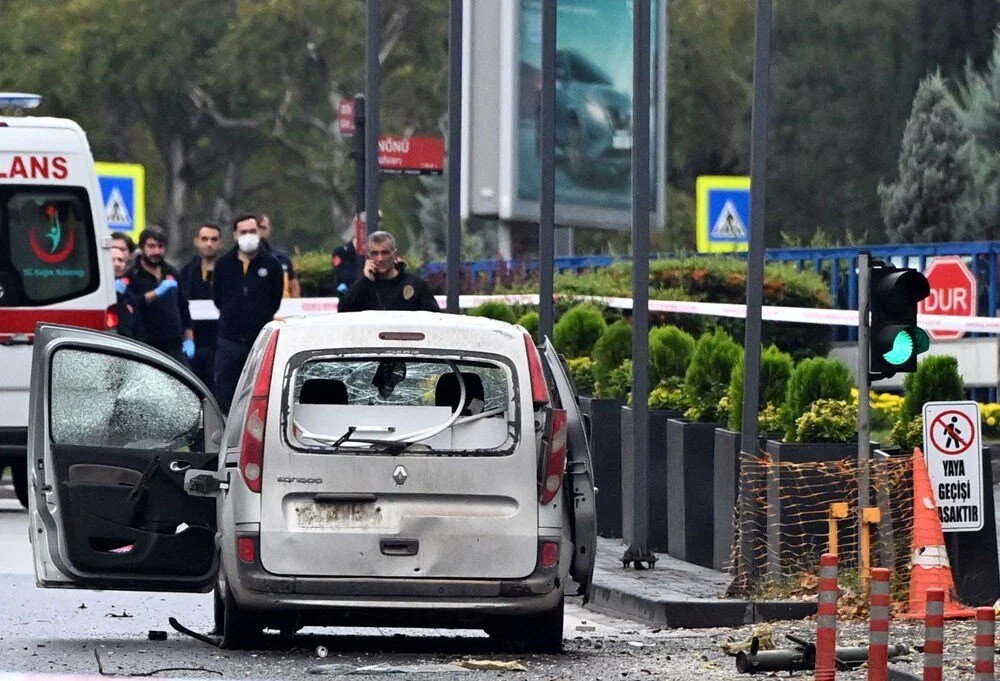 Canlı bomba saldırısından kareler 