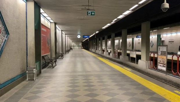 İstanbul’da metro hattında bakım çalışması 