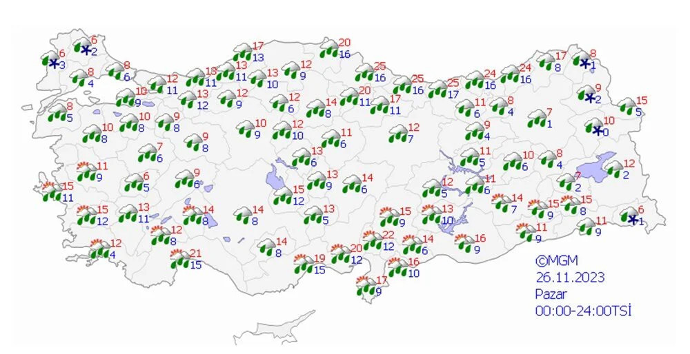 64 il için sarı ve turuncu kod: Yağmur, kar ve fırtına geliyor!