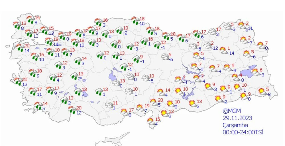 64 il için sarı ve turuncu kod: Yağmur, kar ve fırtına geliyor!