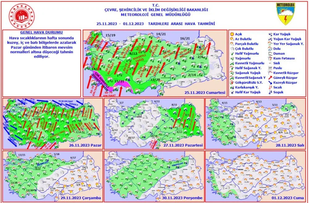 64 il için sarı ve turuncu kod: Yağmur, kar ve fırtına geliyor!