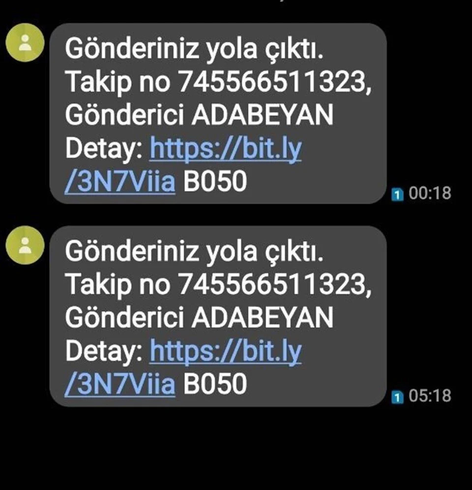 Adabeyan kargo mesajlarına dikkat: SMS'li ve linkli tuzak!