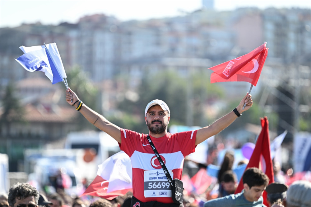 İstanbul Maratonu'ndan muhteşem kareler